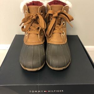Tommy Hilfiger Brown Duck Boots